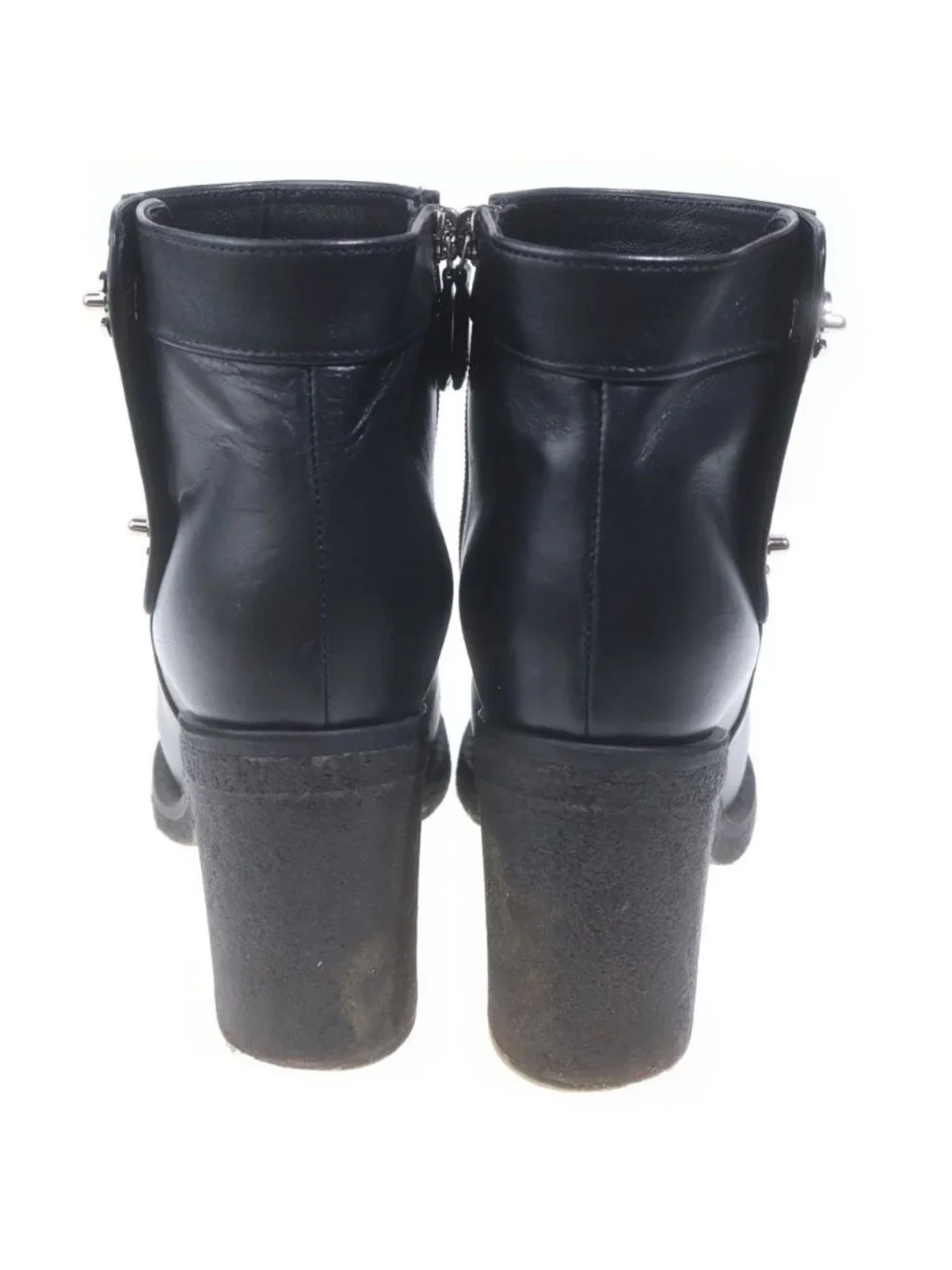 Chanel CC Logo Turnlock Side Zip Boots Black